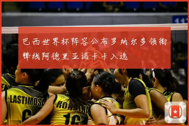 巴西世界杯阵容公布罗纳尔多领衔锋线阿德里亚诺卡卡入选